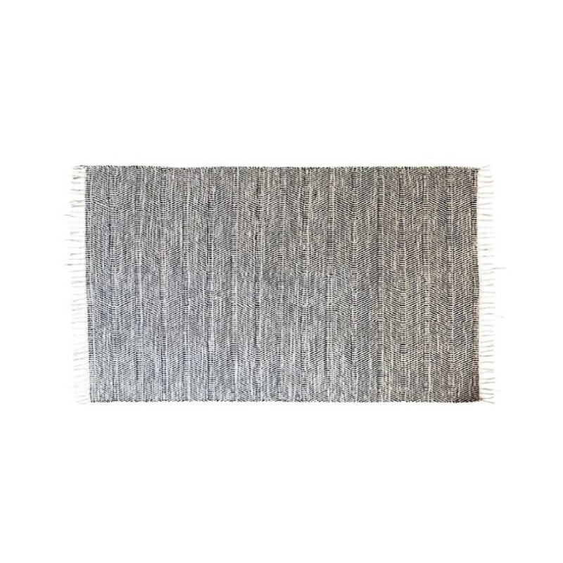 ALFOMBRA 69X114CM JASPEADO FLECOS NATURAL Y NAVY ALFOMBRA 69X114CM JASPEADO FLECOS NATURAL Y NAVY
