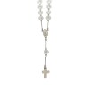 Rosario de cristal Virgen Milagrosa - Plata 925 - Cuarzo cristal - RO3001 Conpiedra