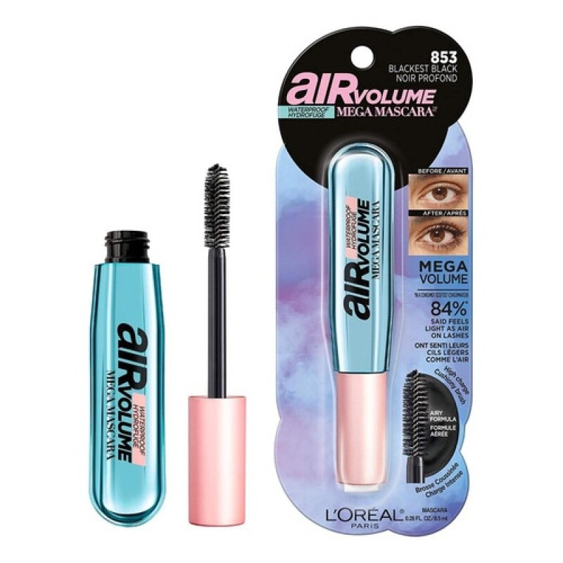 Máscara de Ojos L'Oreal a prueba de agua Mega Volume Air Negra Negro Waterproof