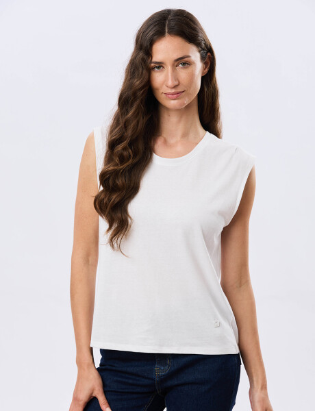 REMERA LISA DE ALGODÓN Blanco