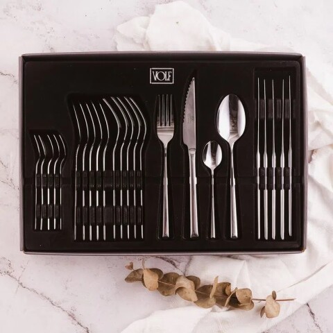 Set De Cubiertos Box 24 Piezas Banquet Volf Set De Cubiertos Box 24 Piezas Banquet Volf