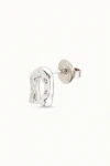 MYRIDE STUD PLATA / BLANCO
