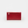 Billetera Cloe en cuero graneado Rojo
