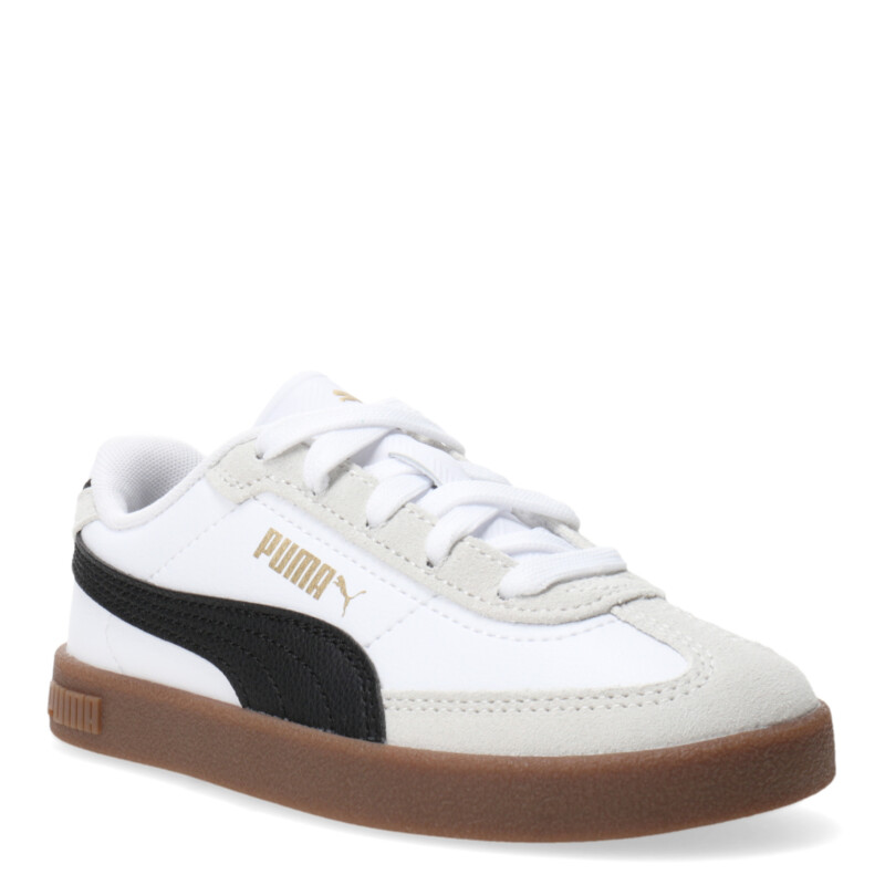 Championes Infantiles Puma Club II Era Blanco - Gris - Negro
