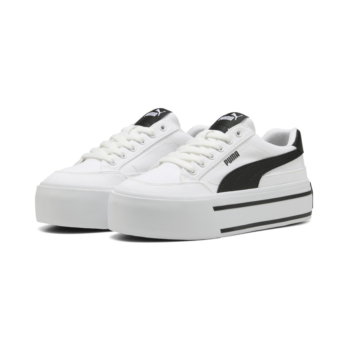 Championes PUMA Court Classic Platform Mujer 402329 01 - Blanco-negro 