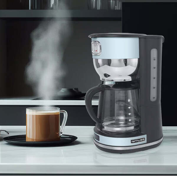 Cafetera Vintage Muse Ms220sc 10 Tasas Jarra Cristal CELESTE