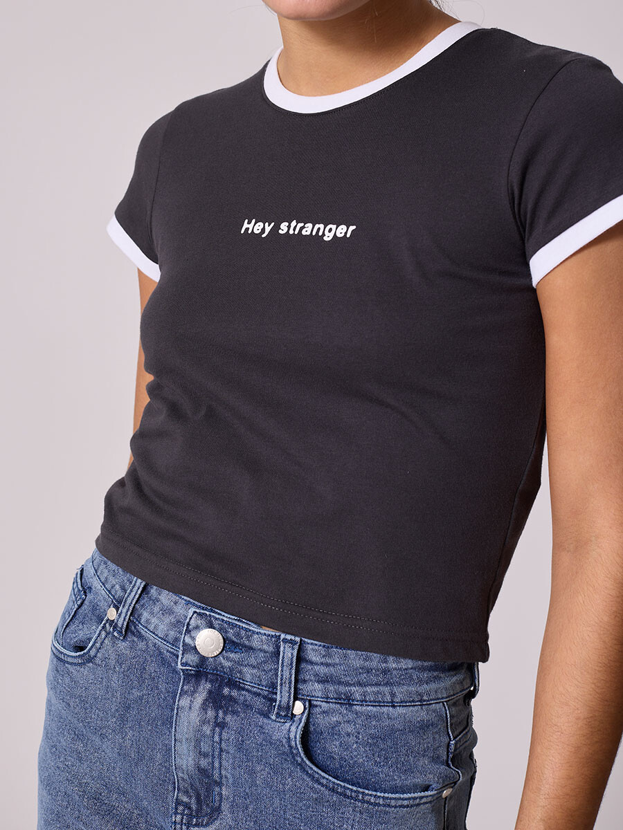 T-SHIRT CATIN DIXIE - Gris Oscuro 
