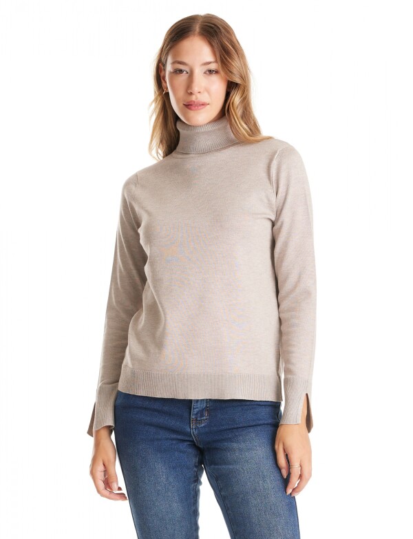 Polera Basica BEIGE OSCURO