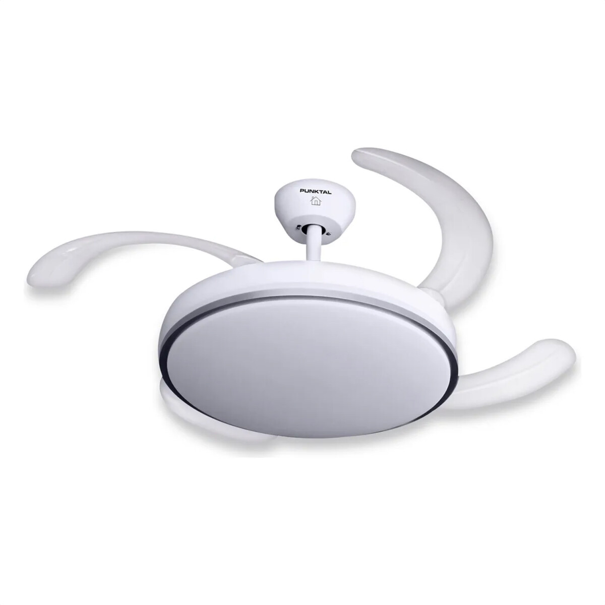 Ventilador De Techo Punktal Retractil Con Luz Y Control - VENTILADOR RETRACTIL PUNKTAL PK-107VR 
