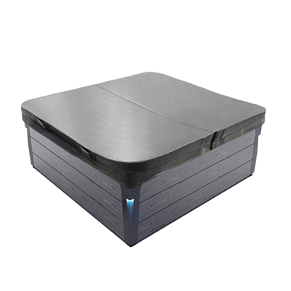 SPA HIDROMASAJE DE EXTERIOR PARA 6 PERSONAS COLOR GRIS C/COBERTOR NEGRO Spa Hidromasaje De Exterior Para 6 Personas Color Gris C/cobertor Negro