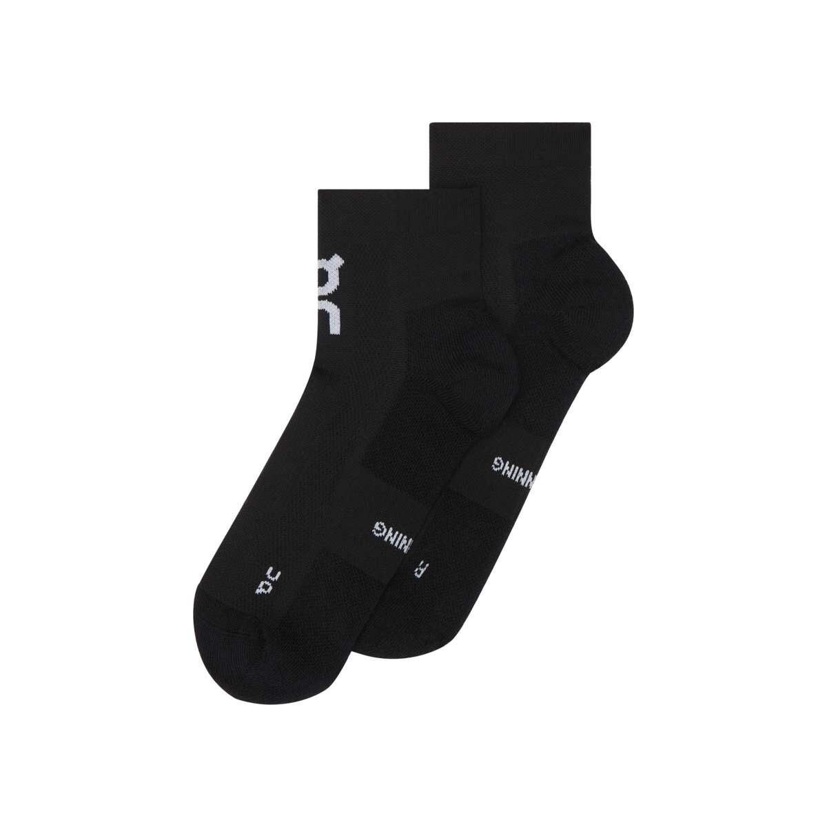 Medias Core Run Sock Alto Unisex - Negro 