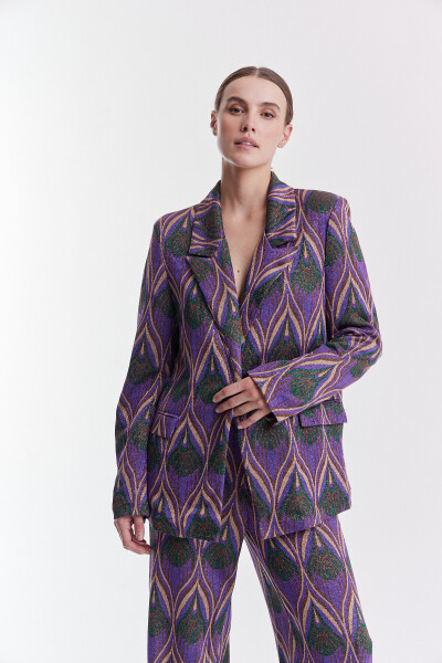 Blazer Abstracto Violeta