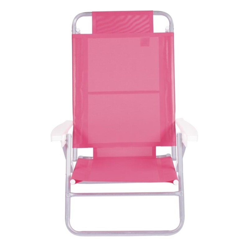 Reposera Silla Playa Reposera Aluminio Mor Summer - Color Rosa 6 Posiiciones Reposera Silla Playa Reposera Aluminio Mor Summer - Color Rosa 6 Posiiciones