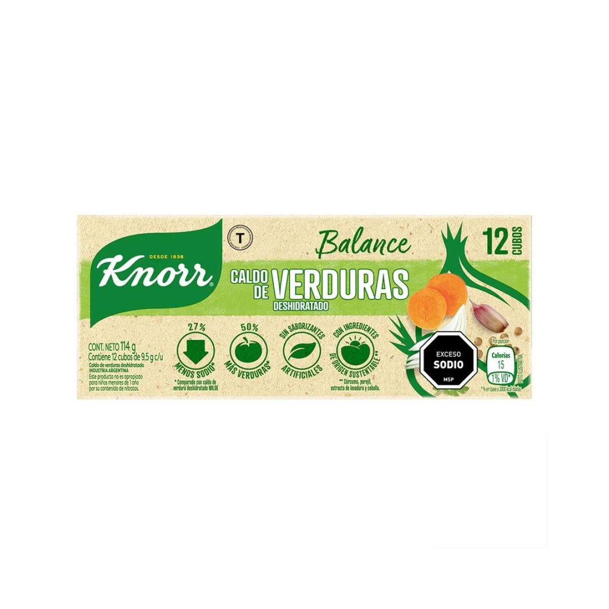 CALDO KNORR 12UNI VERDURAS 
