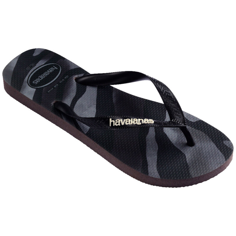 Sandalias de Hombre Havaianas Top Camu Negro - Gris