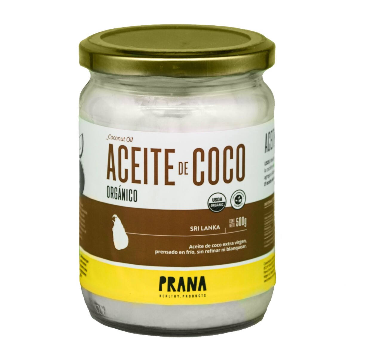 Aceite de Coco Orgánico Prana 500ml 