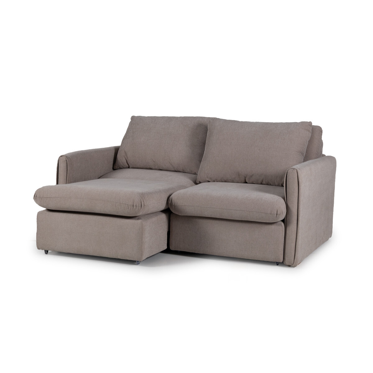 Sofá Hype (Retráctil) - Tela Microfibra - 2 cuerpos - FX4-11 (Tostado) 