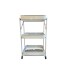 Carro Organizador Plegable Blanco