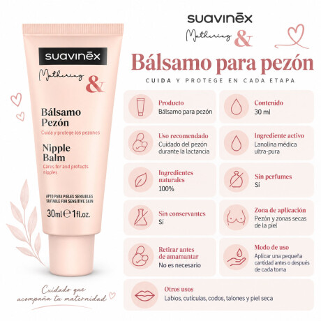 Bálsamo Pezón Suavinex 30ml Lactancia Lanolina Sin Perfume