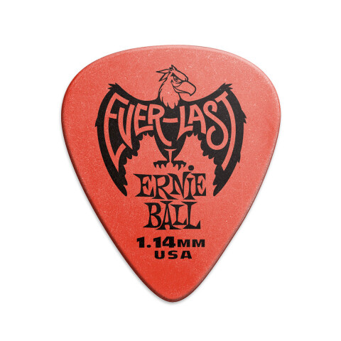 Pack pua guitarra Ernie ball Everlast 1.14mm red 12pcs Pack pua guitarra Ernie ball Everlast 1.14mm red 12pcs
