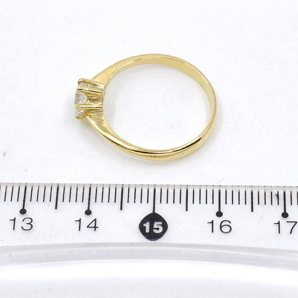 Anillo Solitario En Oro 18K Con Brillante Anillo Solitario En Oro 18K Con Brillante