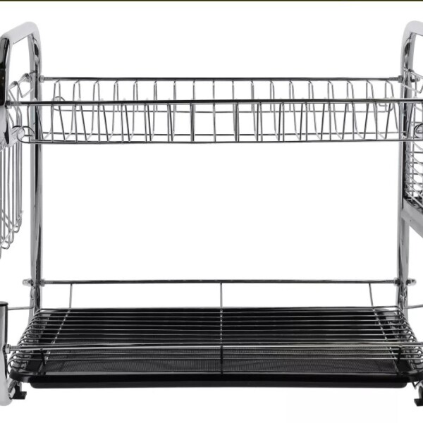 Escurridor De Platos Seca Vajilla 2 Pisos Platos Secador Bandeja Imback Color Plateado Escurridor De Platos Seca Vajilla 2 Pisos Platos Secador Bandeja Imback Color Plateado