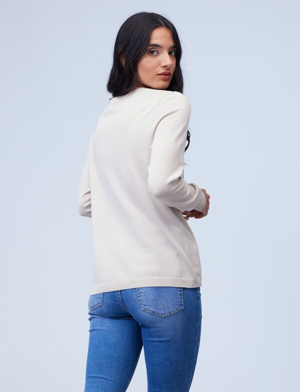 Buzo Bordado BEIGE