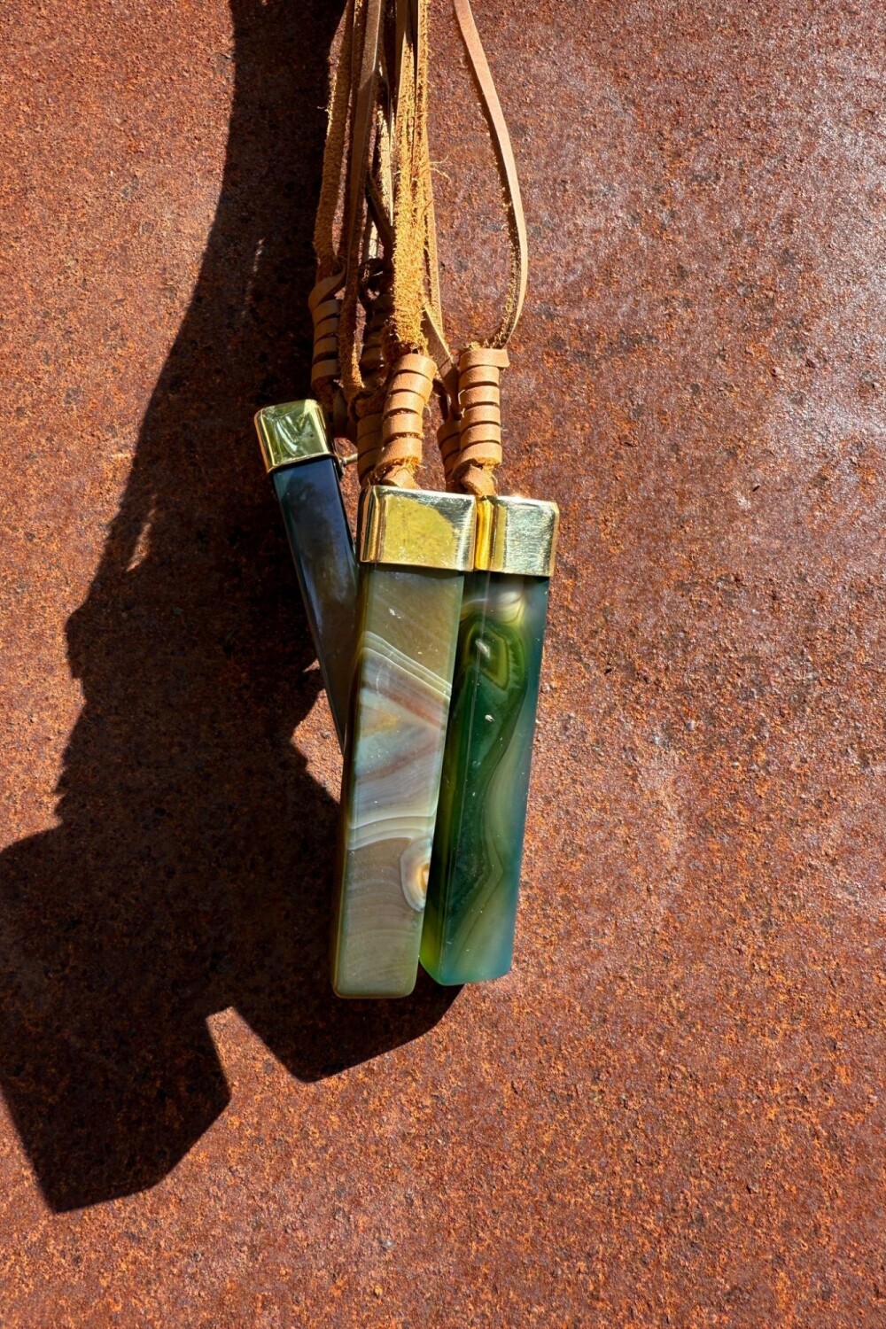 Stick Necklace Verde