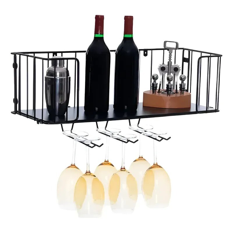 Soporte Para Copas Y Botellas De Pared Soporte Para Copas Y Botellas De Pared