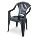Silla reforzada con apoya brazos NEGRO