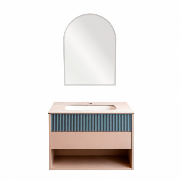 CONJUNTO DE BAÑO HABITARE MODELO SY2019-60 / MUEBLE + BACHA + ESPEJO C/ LUZ LED- 60 cm Conjunto De Baño Habitare Modelo Sy2019-60 / Mueble + Bacha + Espejo C/ Luz Led- 60 Cm