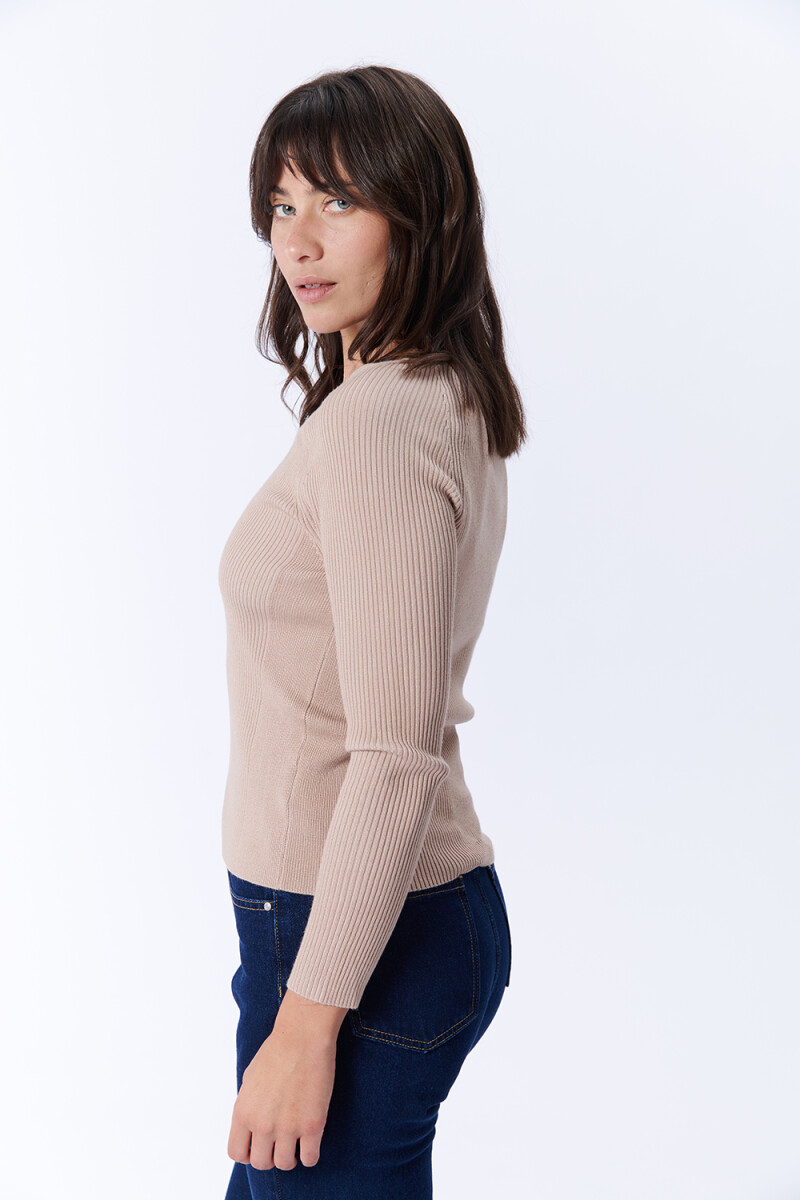 Remera Viscosa Beige