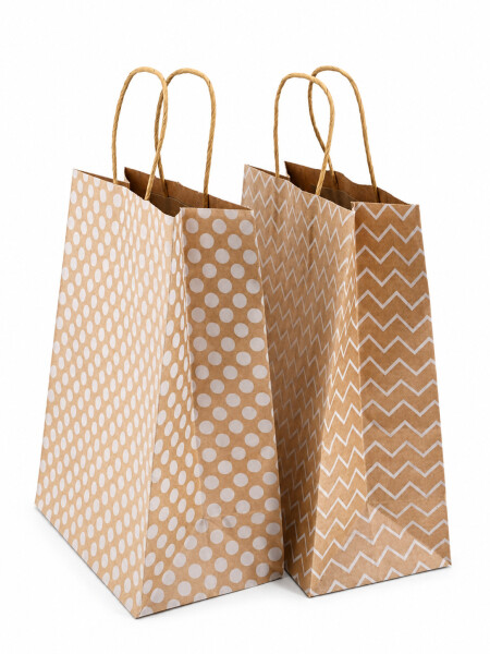 BOLS PAPEL KRAFT SET X 2 BLANCO