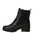 Botas de Mujer Bottero Caña Media de Cuero Negro