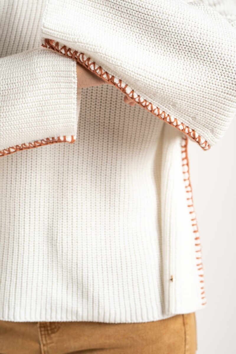 Sweater Algodon Nacar