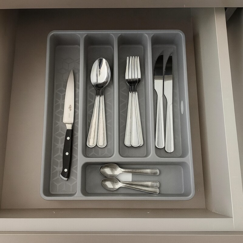 Organizador de cubiertos GRIS