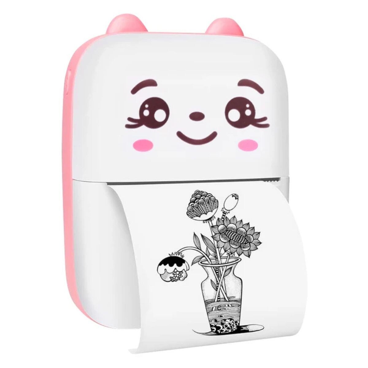 Mini impresora bluetooth térmica infantil rosa 