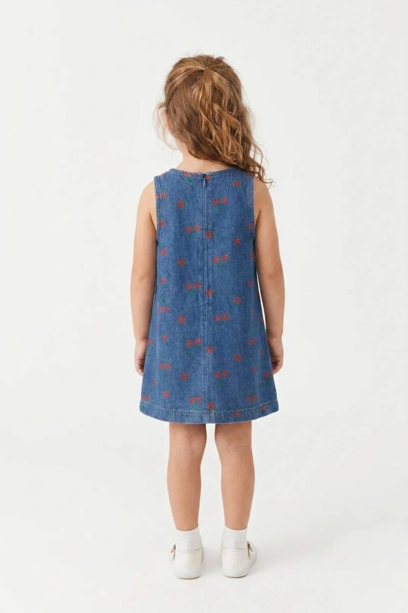 Vestido de jean estampado JEAN OSCURO