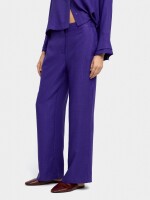 Pantalón Fluido Con Efecto Arrugado violeta