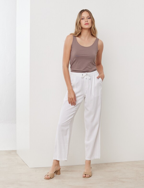 Pantalon Lino BLANCO