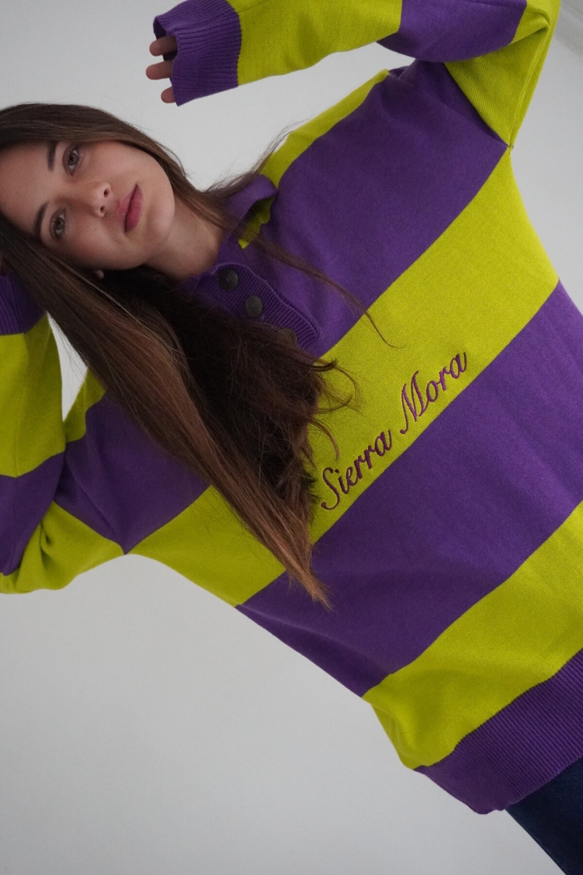 Heritage Sweater Violeta / Pistacho