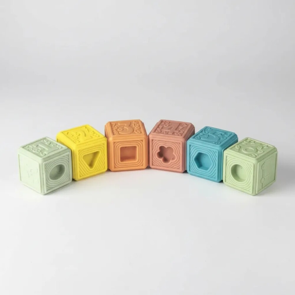 Cubos encastrables sensoriales de silicona AK Cubos encastrables sensoriales de silicona AK