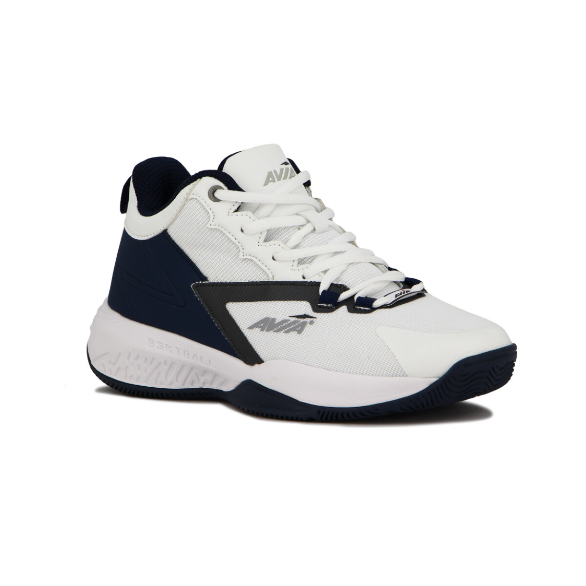 Avia Zapatillas Basket Acordonadas Para Hombre Acero- White/Navy - Blanco-Marino 