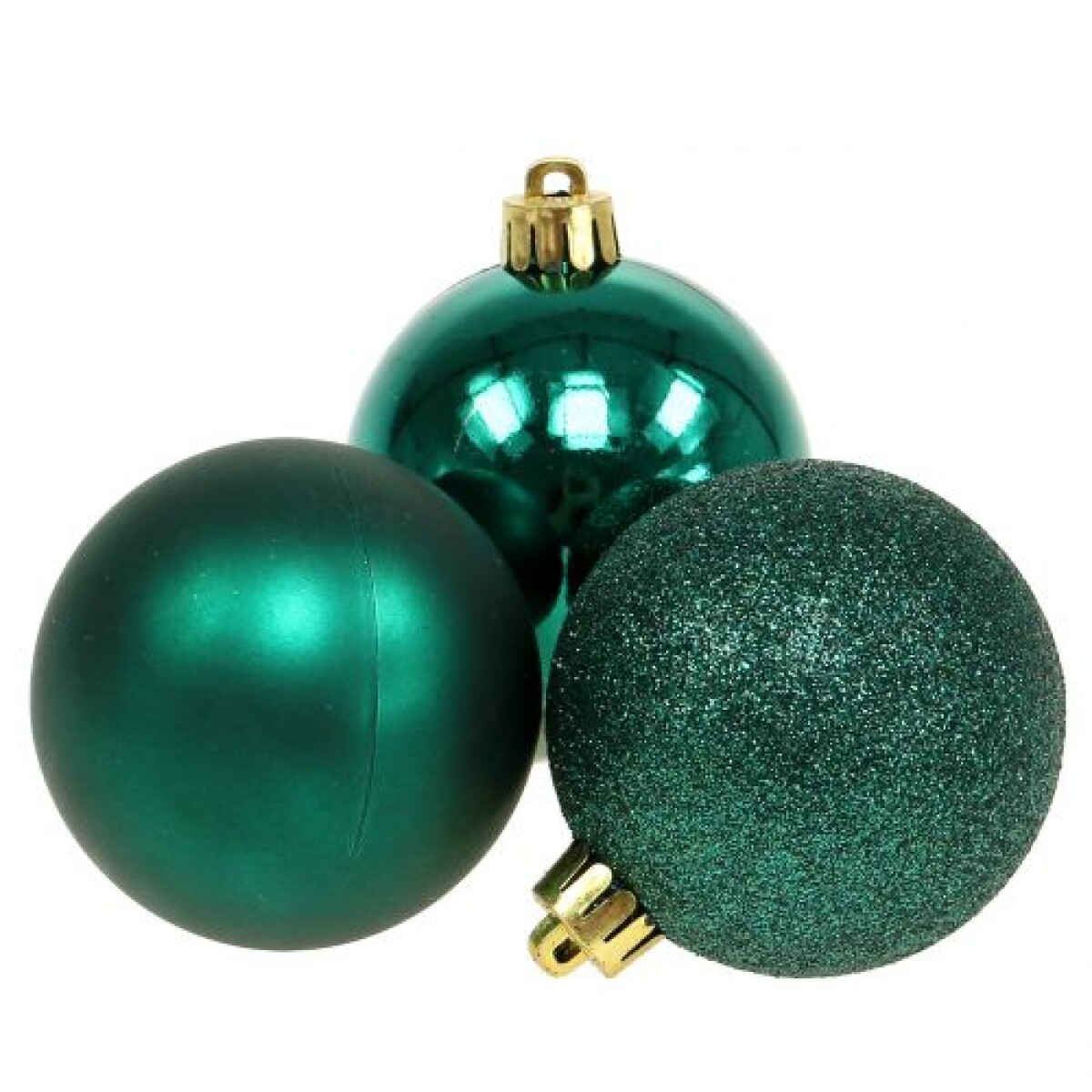 Esferas Navideñas Doradas - verde 