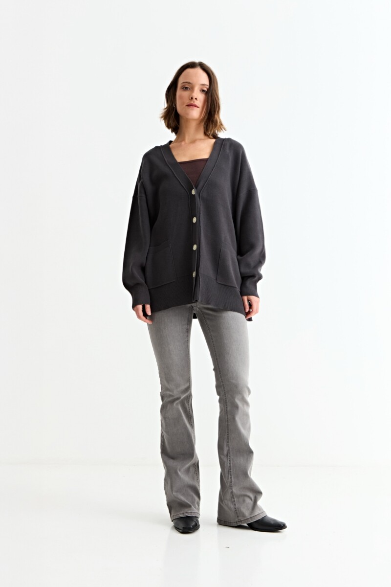 Cardigan oversized - Negro 