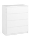 Cómoda TANGBJERG 4 cajones blanco Cómoda TANGBJERG 4 cajones blanco