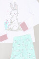 Pijama de niña conejo Blanco