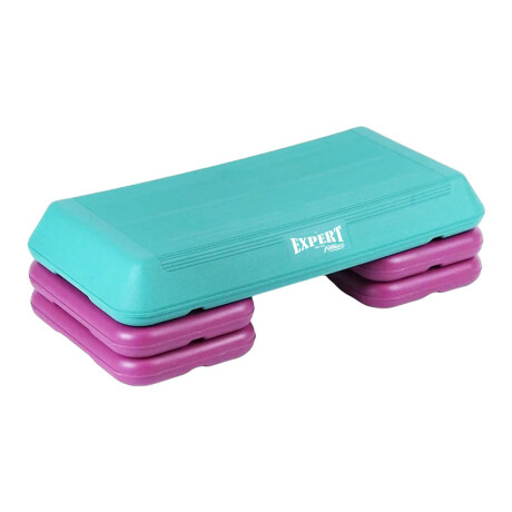 Step Pro 72x36Cm 3 Alturas Ajustables Expert Fitness Multicolor