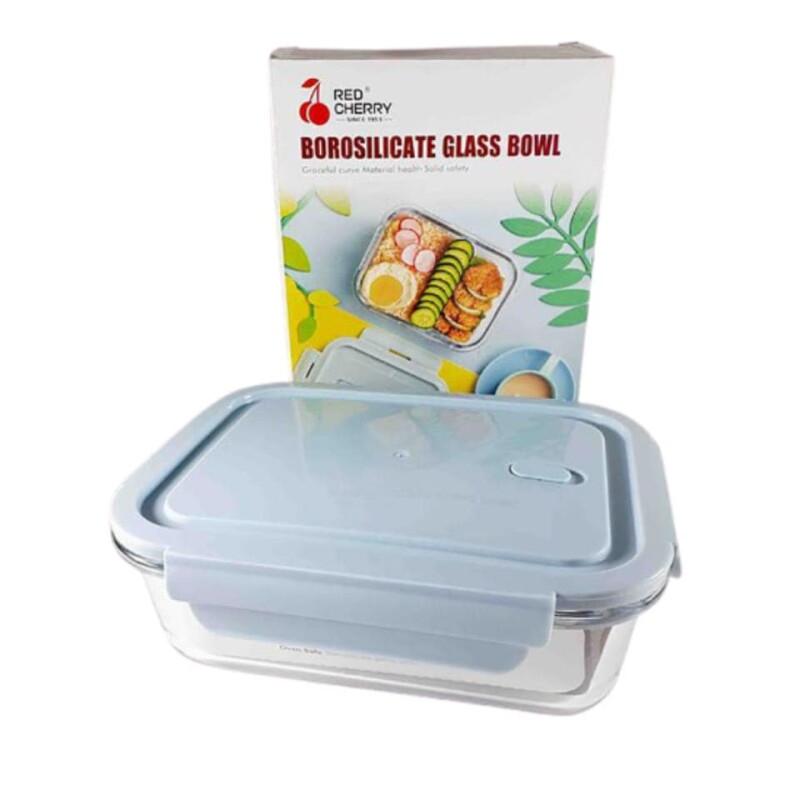 Recipiente Rectangular de Vidrio C/Trabas 680 ML - X-BX1002 Recipiente Rectangular de Vidrio C/Trabas 680 ML - X-BX1002