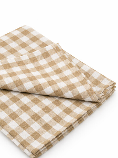 MANTEL ESTAMPADO MARRON